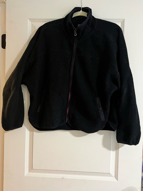 🖤 Free People Movement Ziggy Fleece Jacket ✨ Black Zip Up Cozy FP Size S - Picture 5 of 5